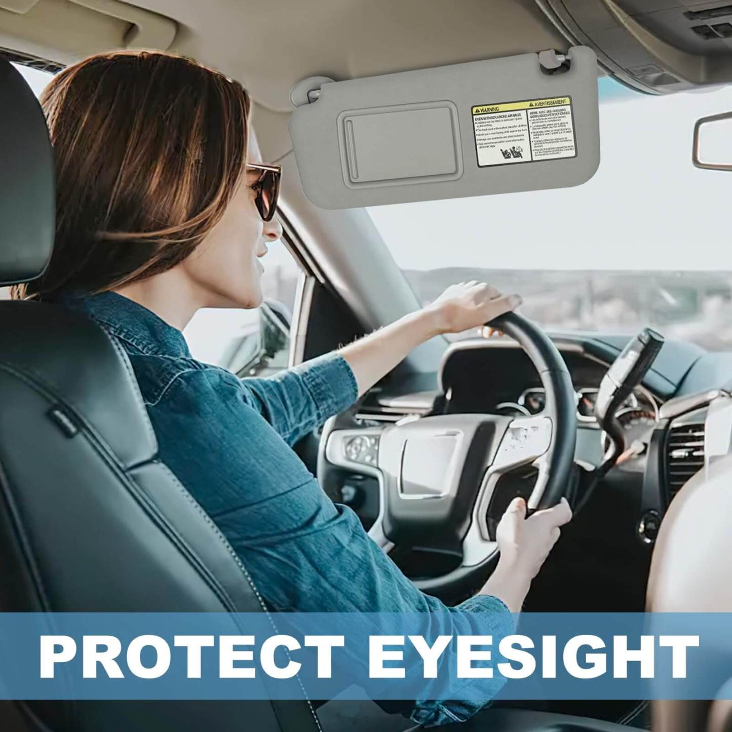 PHATRIP Driver Left Side Sun Visor Compatible with Toyota RAV4