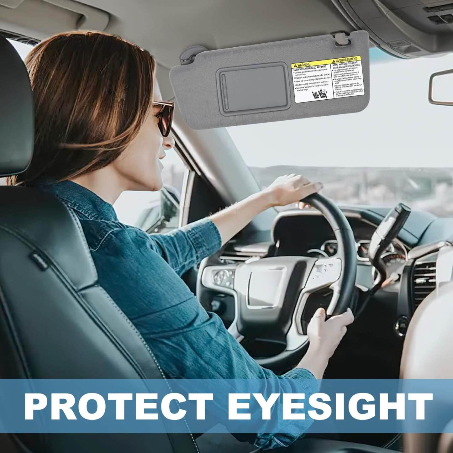 PHATRIP Driver Left Side Sun Visor Compatible with Toyota Tacoma