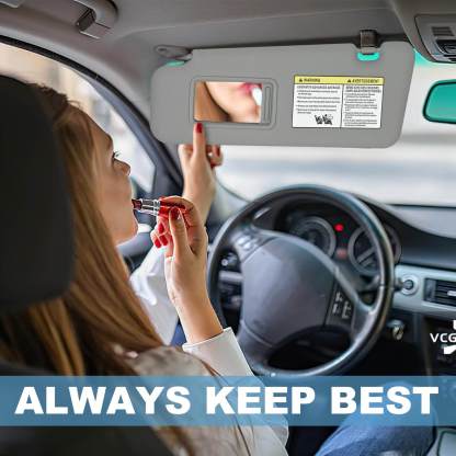 PHATRIP Driver Left Side Sun Visor with Light Compatible with Toyota Highlander