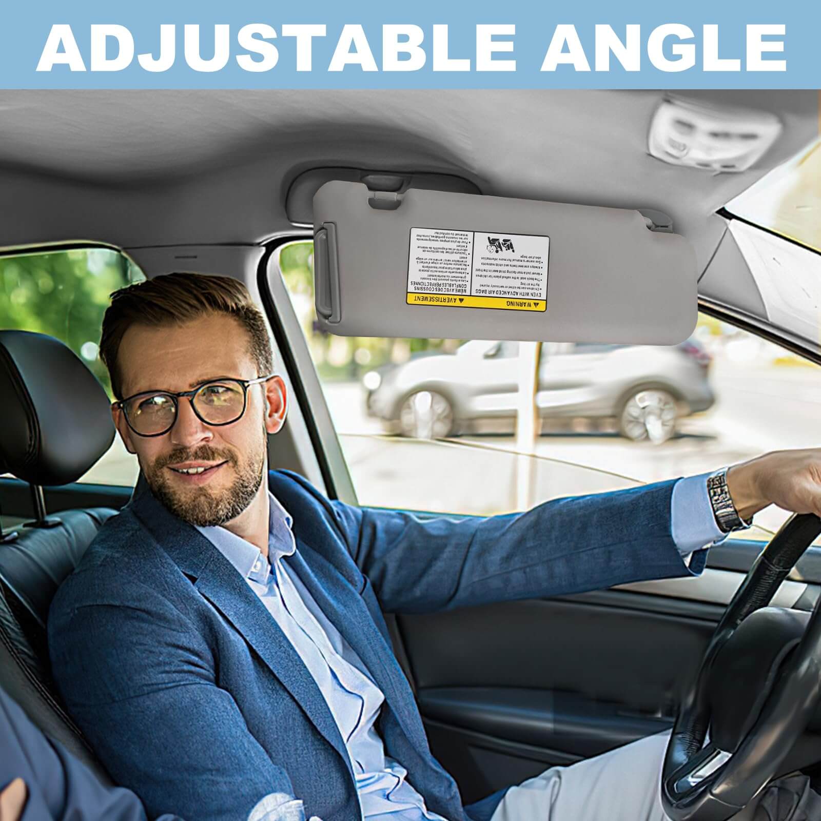 PHATRIP Driver Left Side Sun Visor with Light Compatible with Toyota Highlander