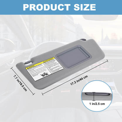 PHATRIP Right Passenger Side Sun Visor Compatible with Toyota Tacoma