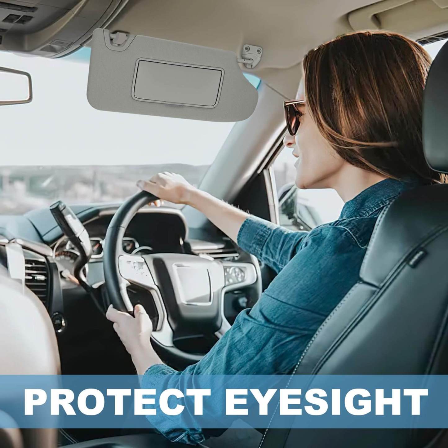 PHATRIP Right Passenger Side Sun Visor Compatible with Nissan Altima