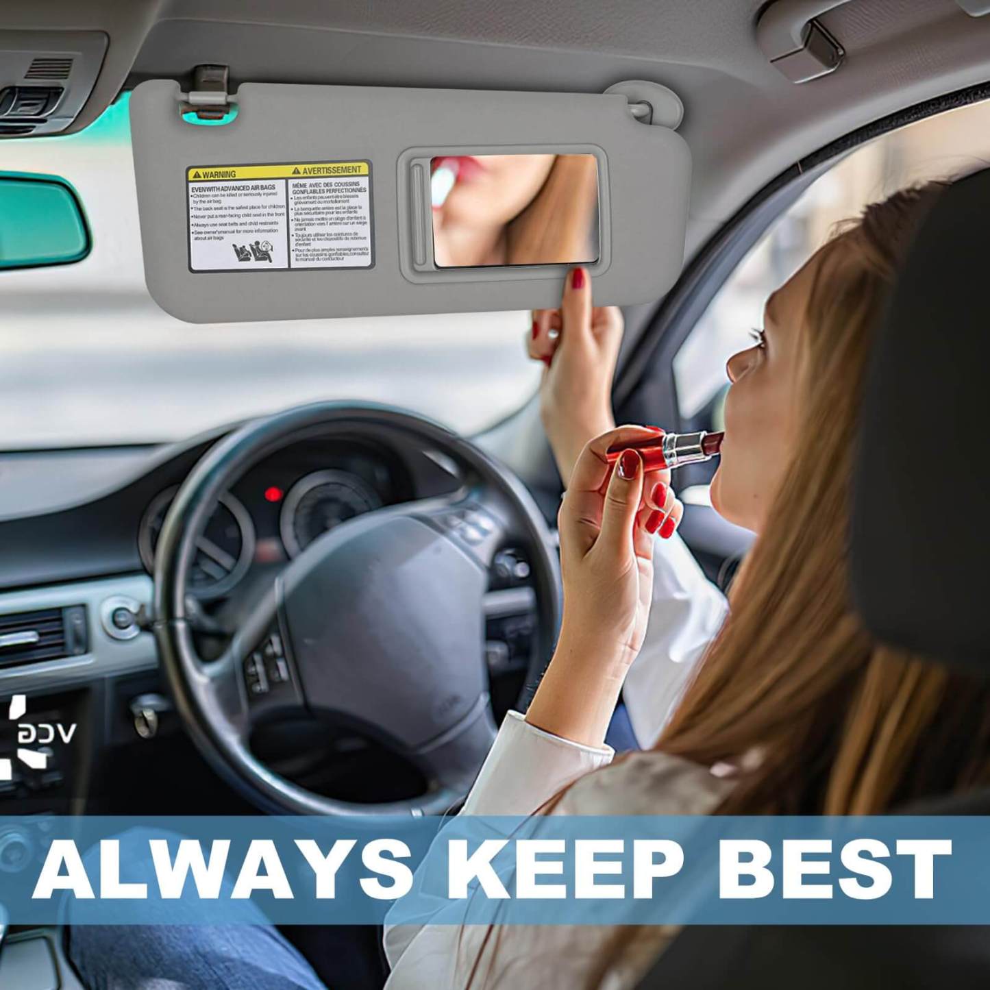 PHATRIP Right Passenger Side Sun Visor Compatible with Toyota RAV4