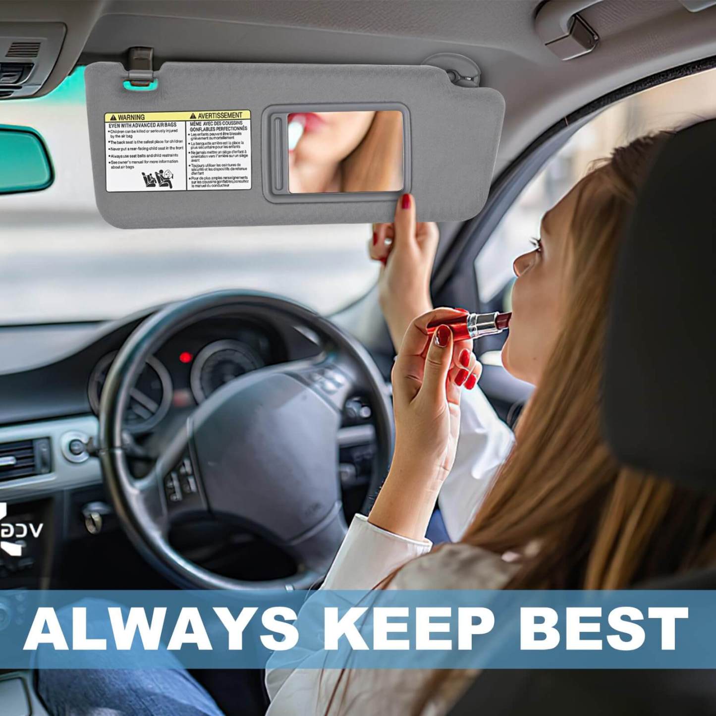 PHATRIP Right Passenger Side Sun Visor Compatible with Toyota Tacoma