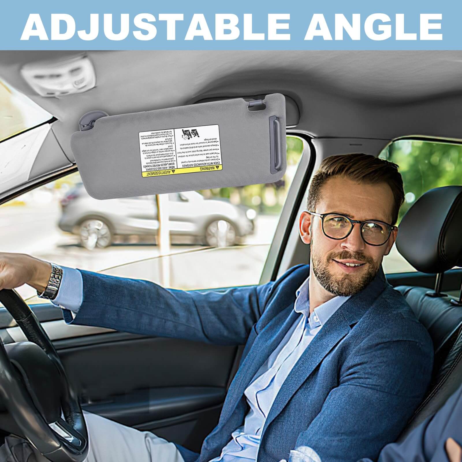 PHATRIP Right Passenger Side Sun Visor Compatible with Toyota Tacoma