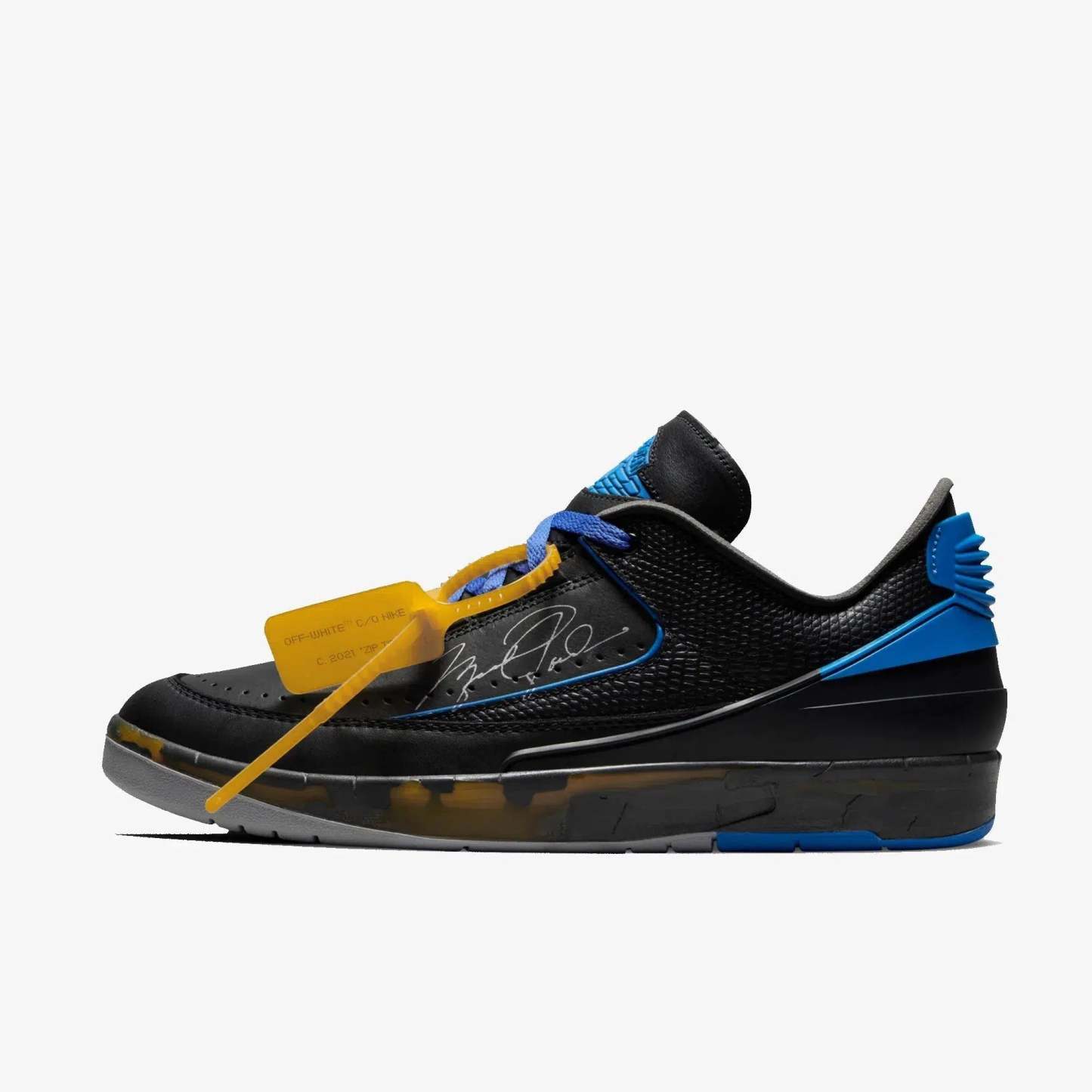 (Men's) Aithtr Jordthtan 2 Retro Low SP x Ofthtf-Whthtite 'Varsity Royal' (2021) DJ4375-004