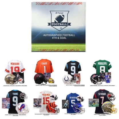 2023 Hot Sale Autographed Football 4th & GOAL Series 4 Hobby Box
