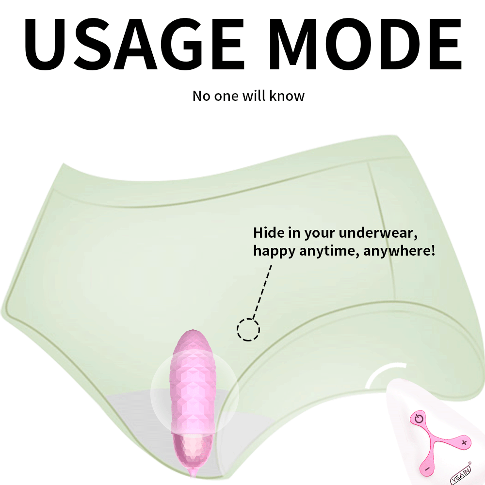 Yeain Colorful Diamond Vibrating Egg - Remote Control