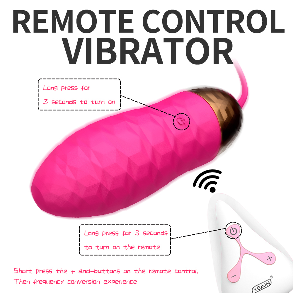 Yeain Colorful Diamond Vibrating Egg - Remote Control