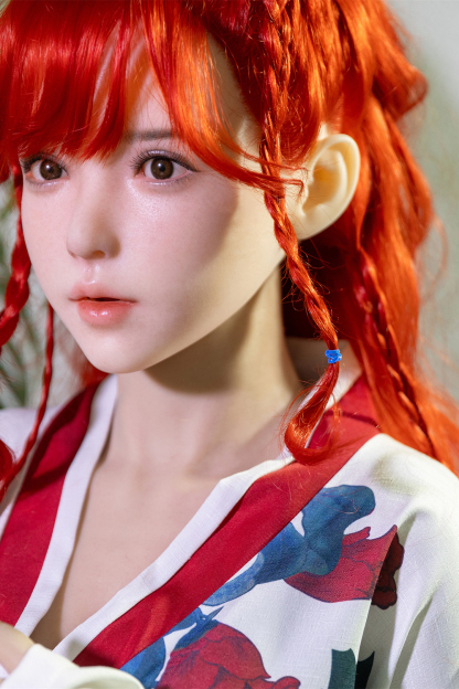 166cm C-Cup Silicone Realistic Anime Redhead Sex Doll - Rhiannelle for Sale | DollsLover Official Store | Qita Doll