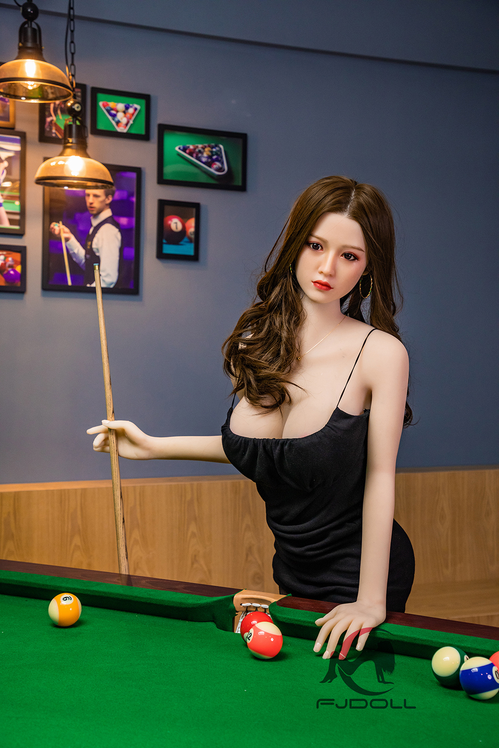 168cm E-Cup Silicone Head Sex Doll - Sazaria | Billiards Girl Cosplay, High Value, Real Feel