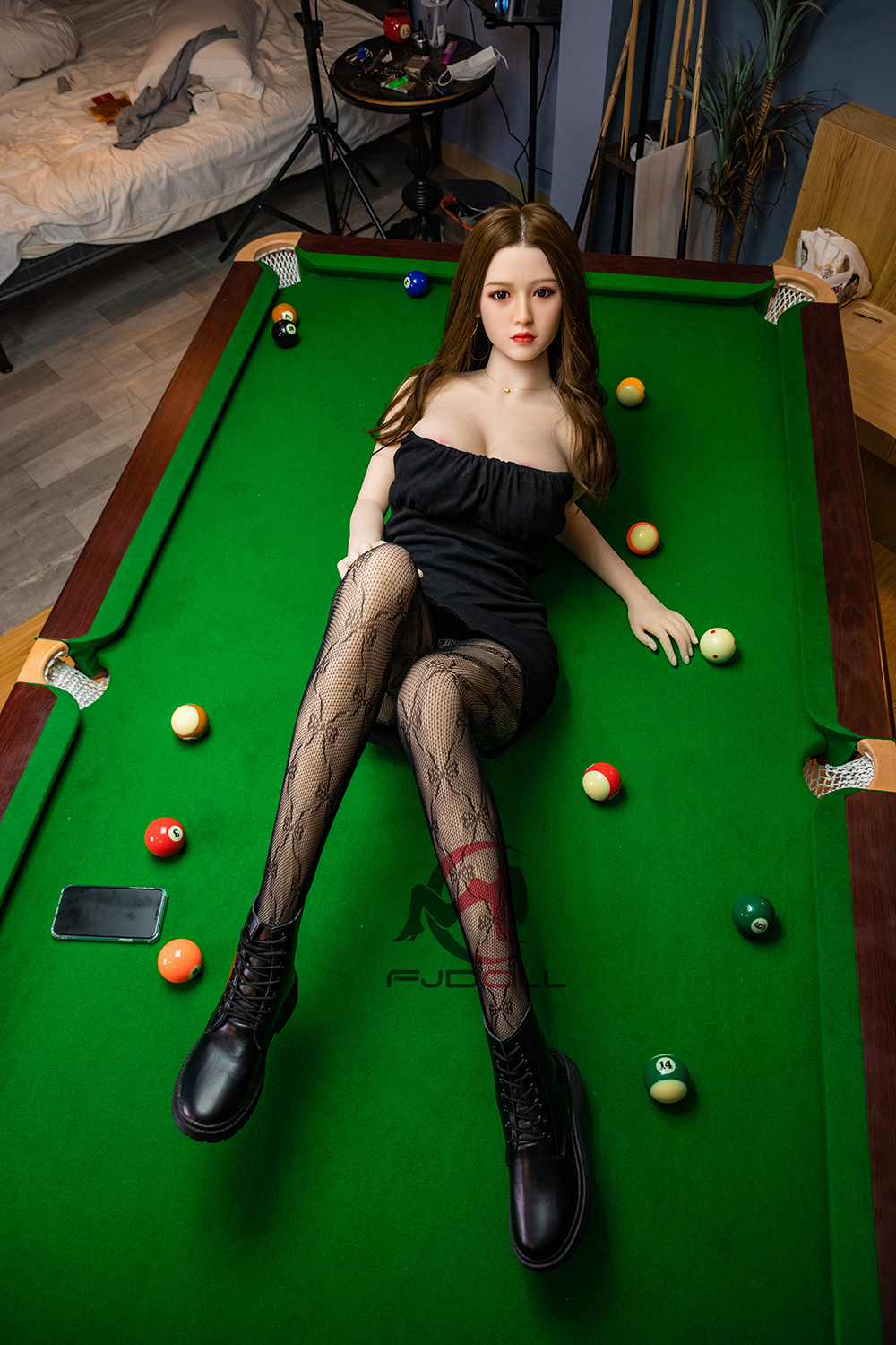 168cm E-Cup Silicone Head Sex Doll - Sazaria | Billiards Girl Cosplay, High Value, Real Feel