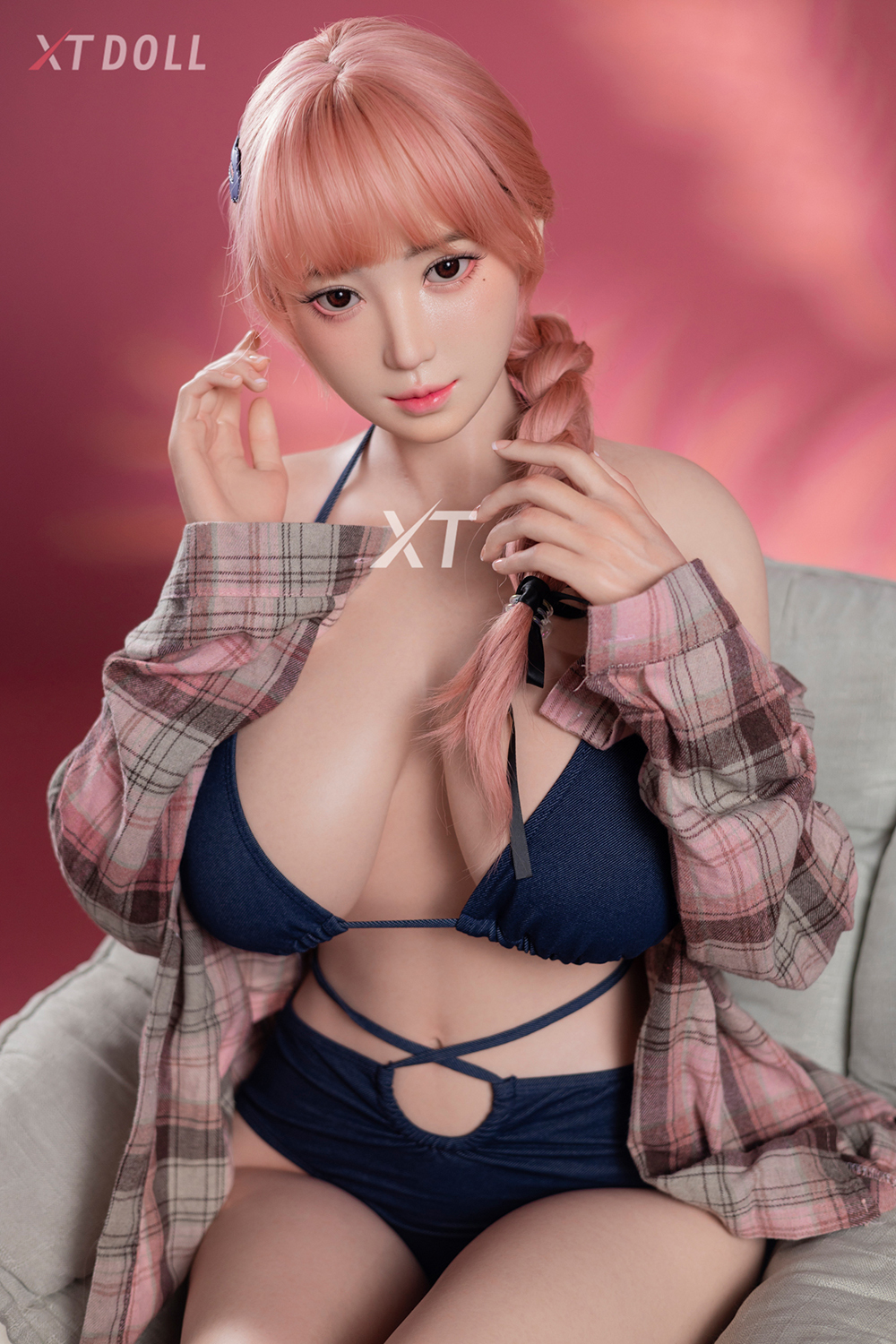 160cm H-Cup Silicone Sex Doll - Glinelle Cute Asian Sex Doll – Silicone Body, H Cup Bust
