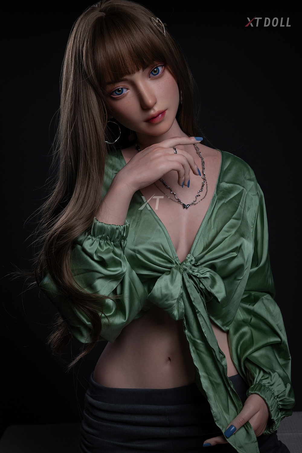 164cm C-Cup Silicone Sex Doll - Fynessa Elegant Slim Silicone Sex Doll with Natural Look