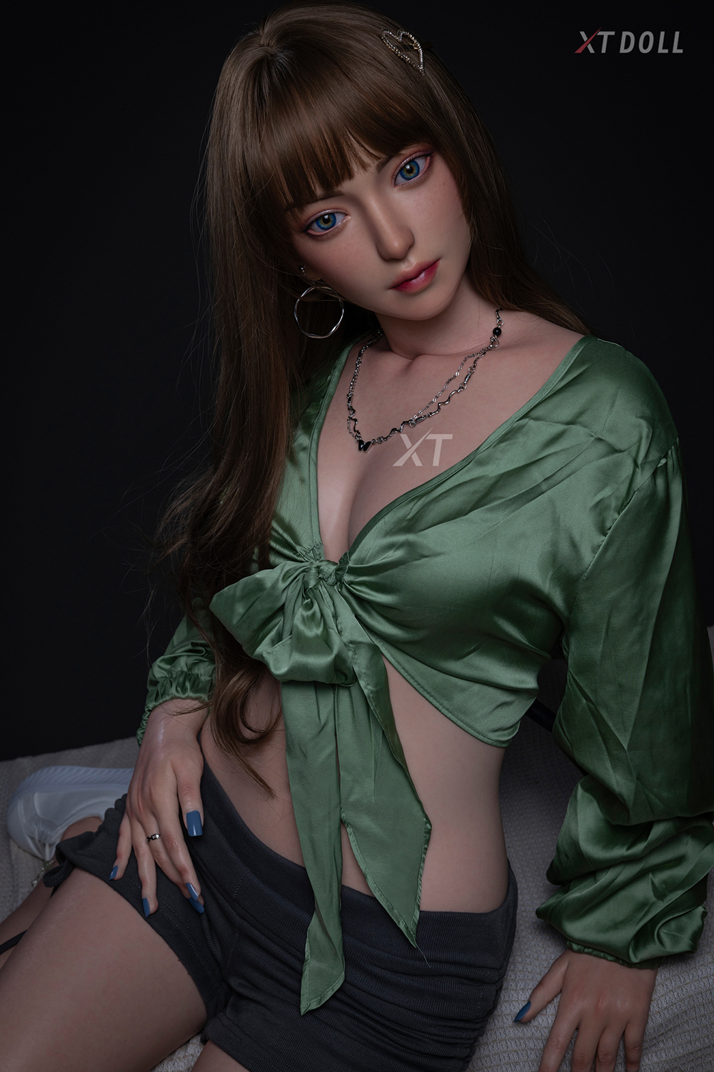 164cm C-Cup Silicone Sex Doll - Fynessa Elegant Slim Silicone Sex Doll with Natural Look