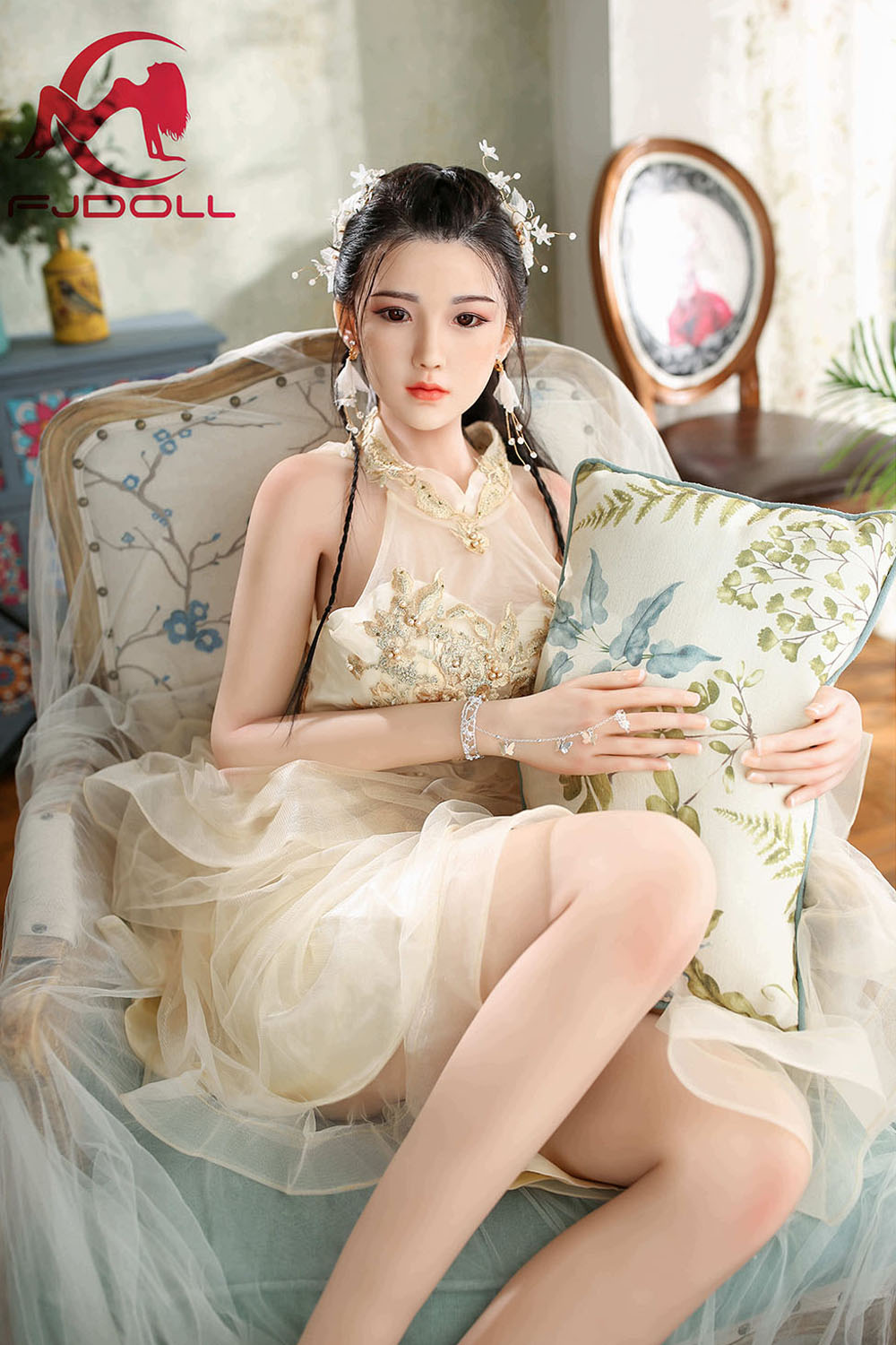 169cm D-Cup Silicone Head Sex Doll - Drelaine | Lifelike Asian Features, Full Curves, Real Feel