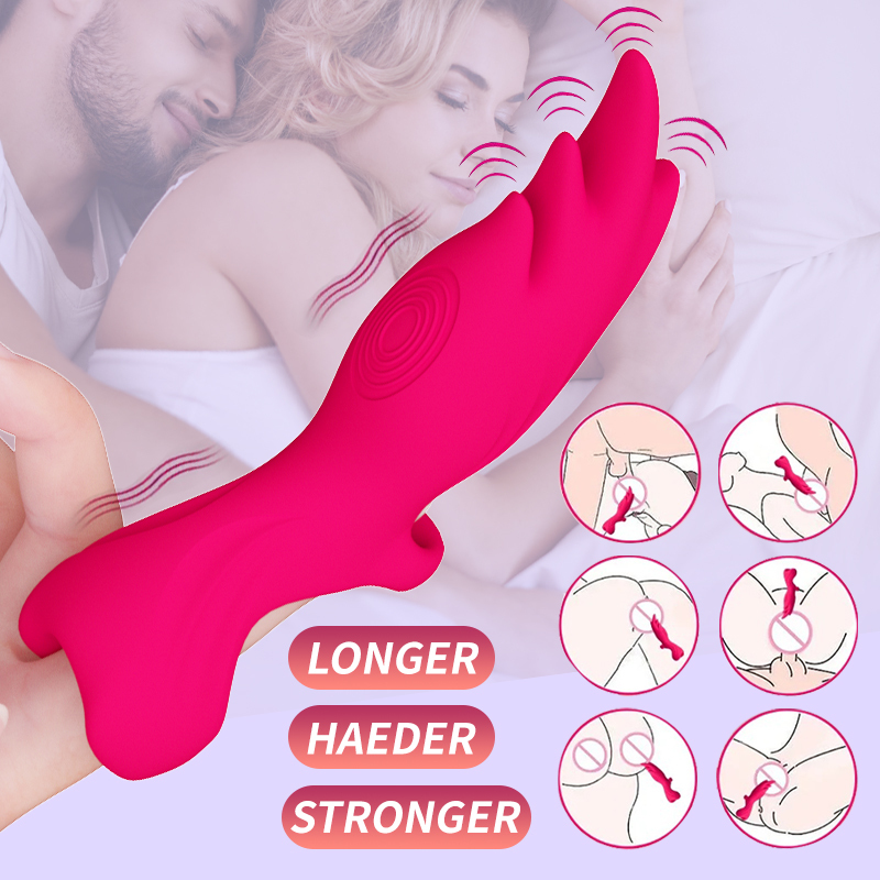 Six-Finger Magic Condom Sex Vibrator