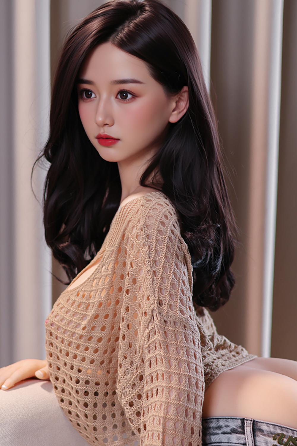 YOLANDA Intellectual Big Breast MILF Sex Doll Hyper-Realistic Busty TPE Sex Doll, Skin-Friendly Silicone & True-to-Life Feel