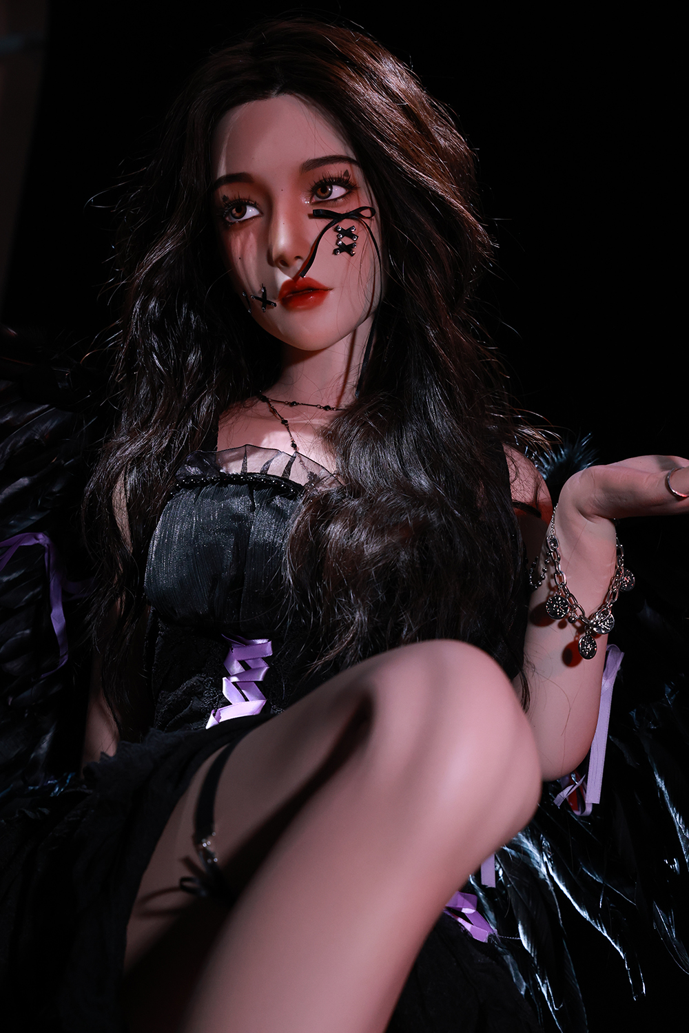 168cm D-Cup Silicone Sex Doll - Rylana | Dark Gothic Style, Realistic Silicone Features