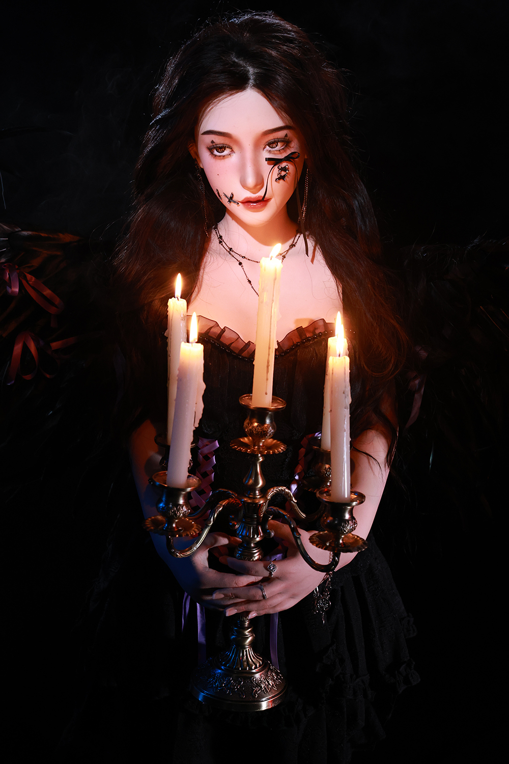 168cm D-Cup Silicone Sex Doll - Rylana | Dark Gothic Style, Realistic Silicone Features