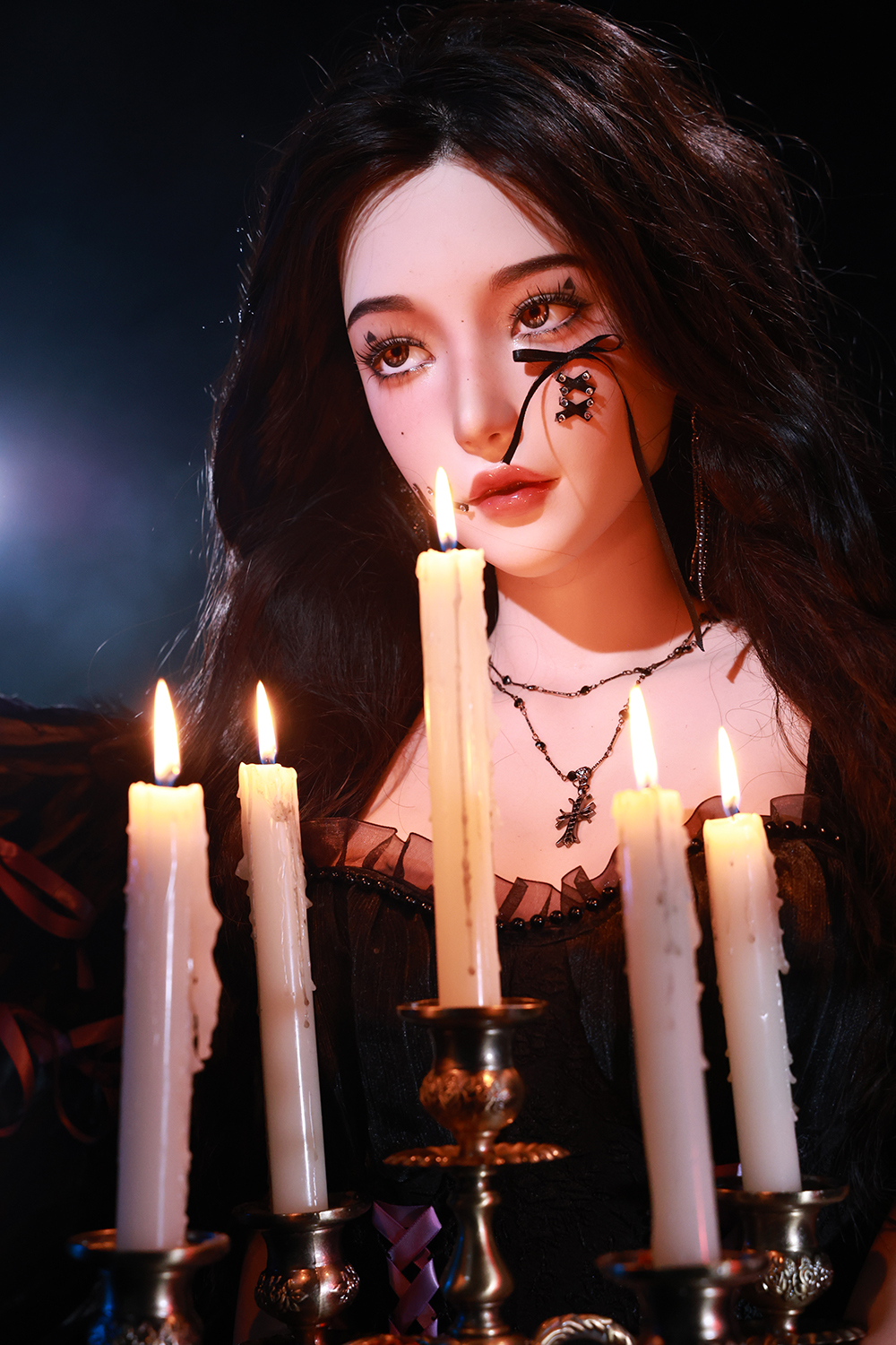 168cm D-Cup Silicone Sex Doll - Rylana | Dark Gothic Style, Realistic Silicone Features