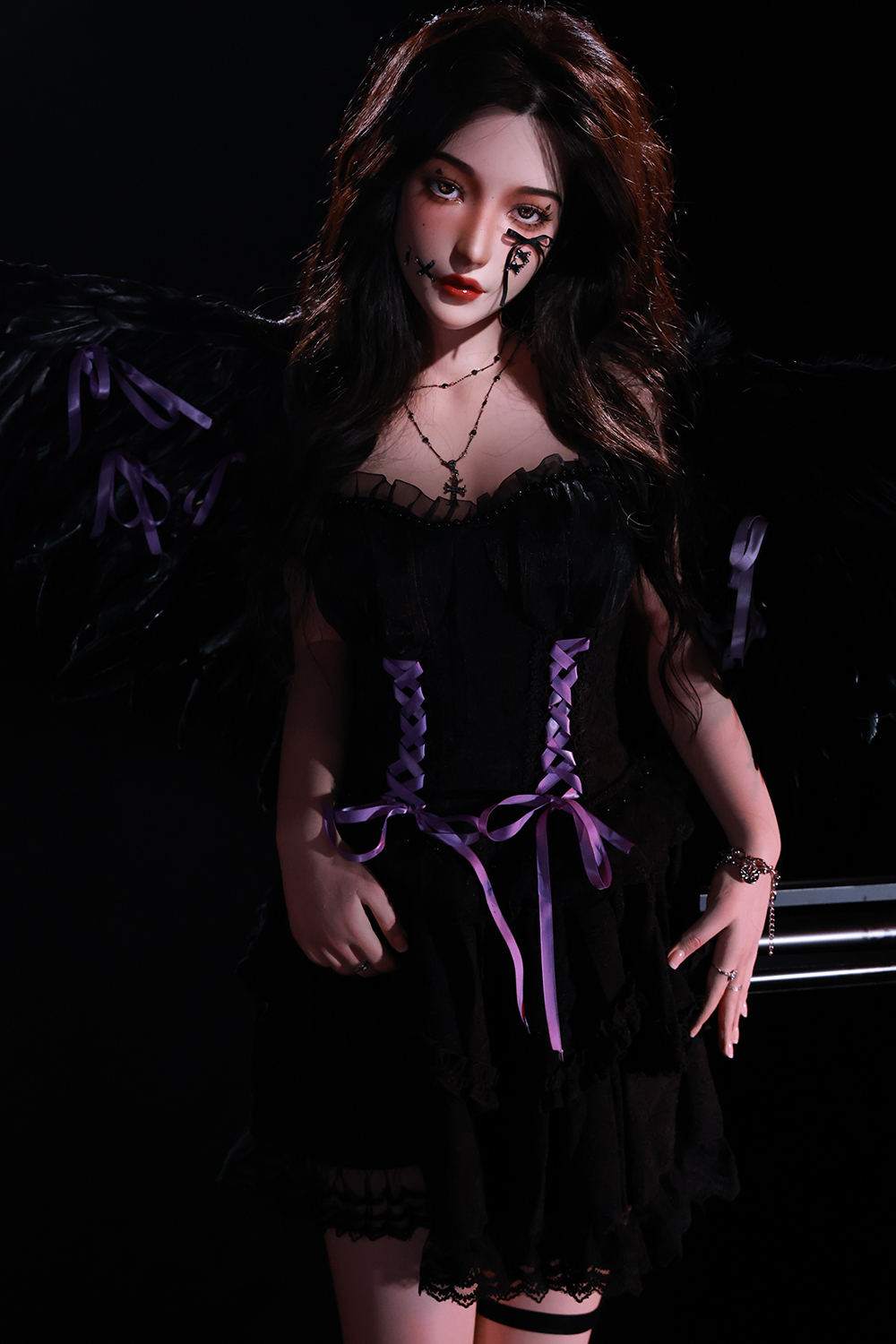 168cm D-Cup Silicone Sex Doll - Rylana | Dark Gothic Style, Realistic Silicone Features