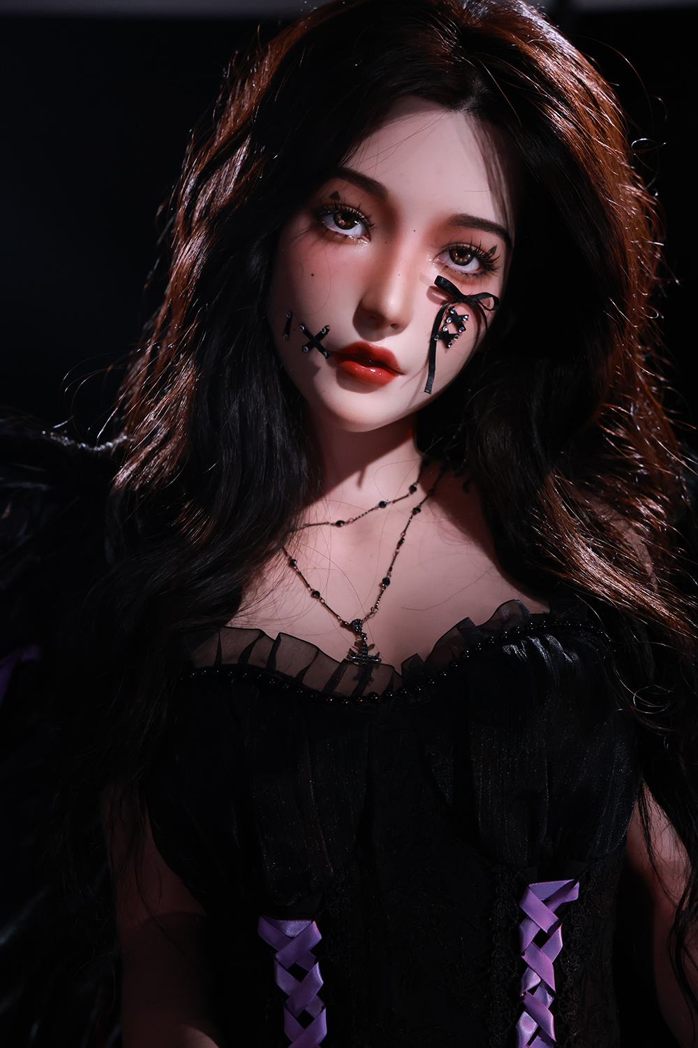 168cm D-Cup Silicone Sex Doll - Rylana | Dark Gothic Style, Realistic Silicone Features