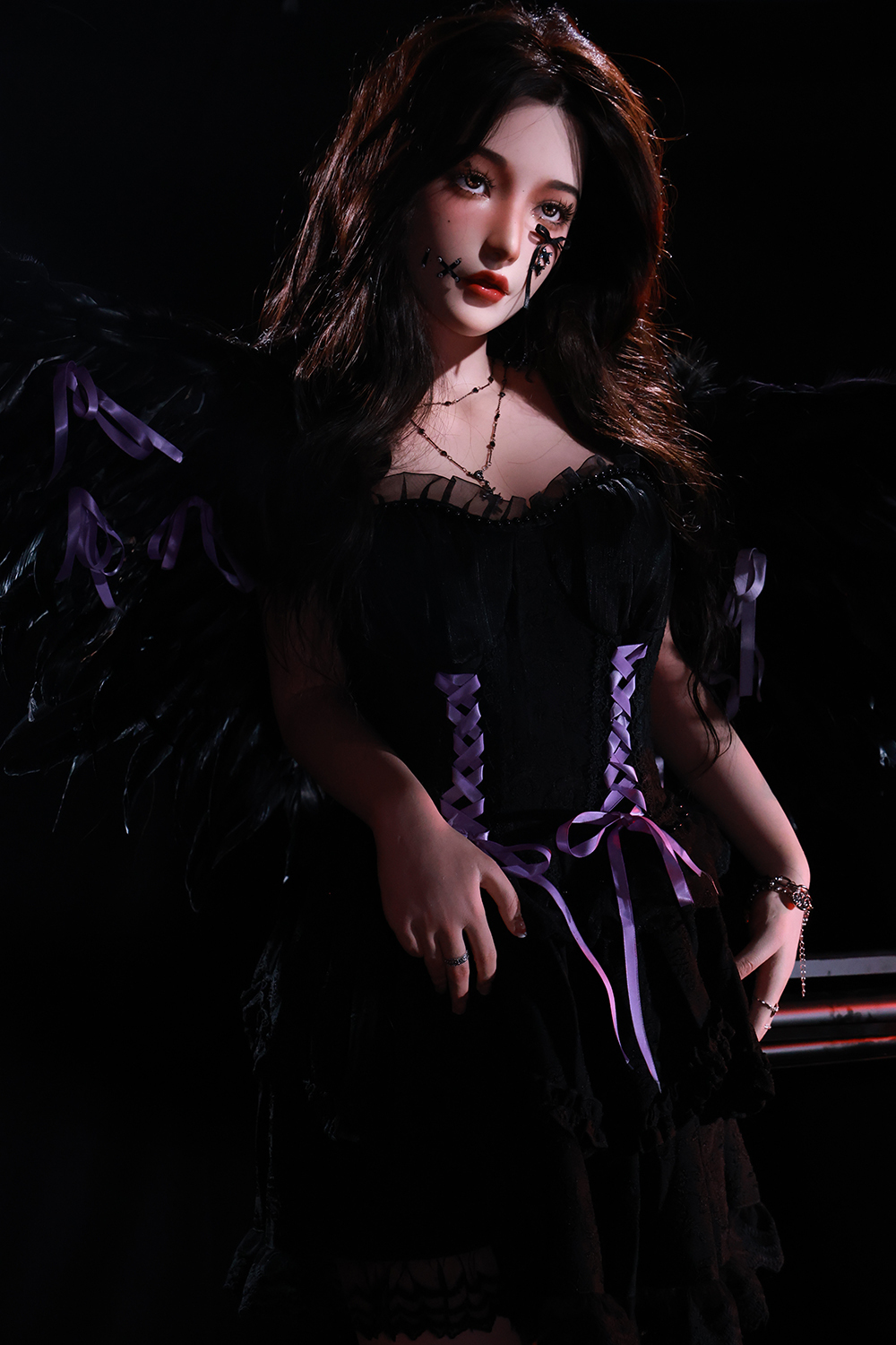 168cm D-Cup Silicone Sex Doll - Rylana | Dark Gothic Style, Realistic Silicone Features