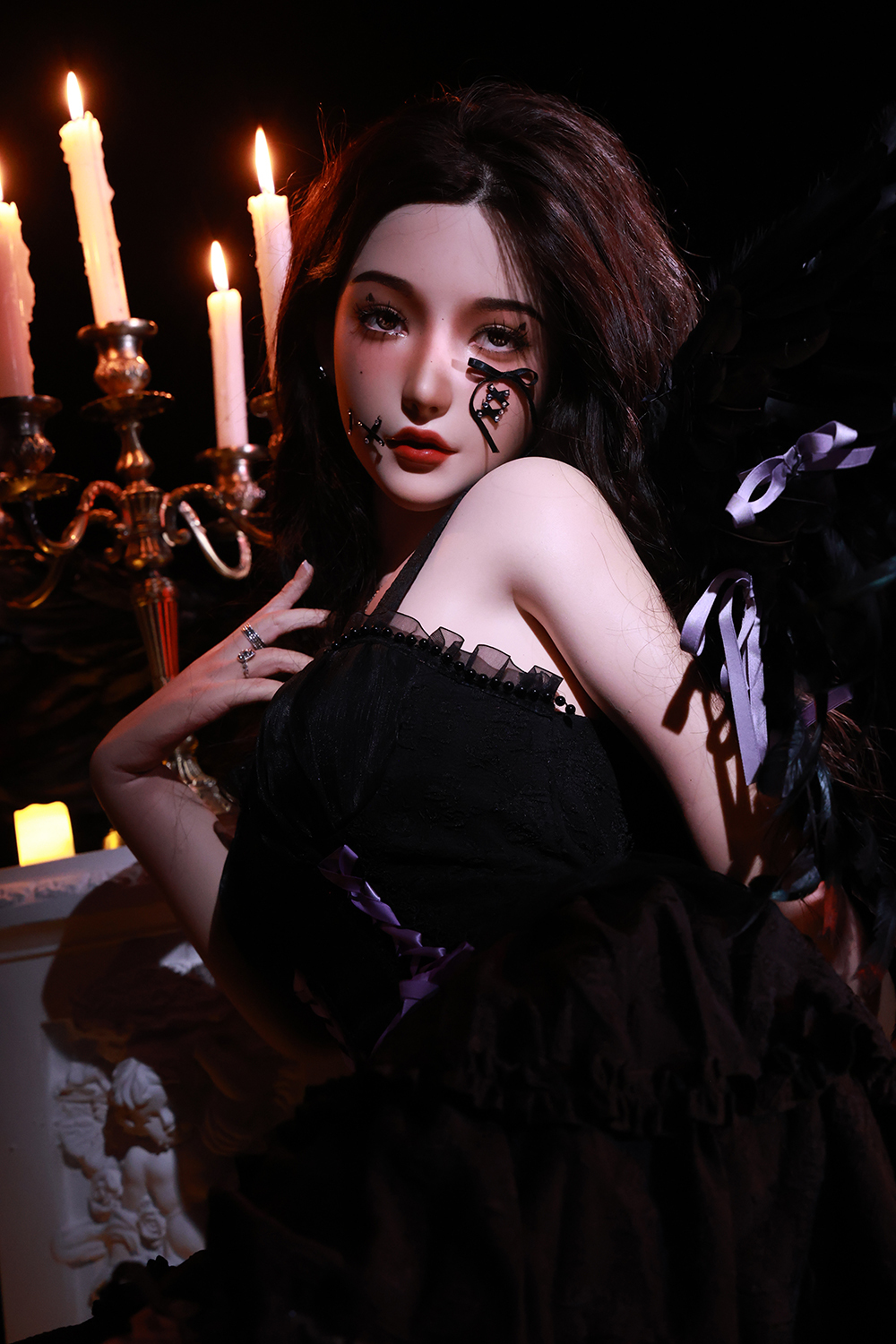 168cm D-Cup Silicone Sex Doll - Rylana | Dark Gothic Style, Realistic Silicone Features