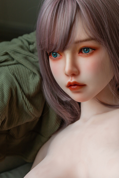 158cm D-Cup Silicone Head TPE Body Realistic Lovely Purple Hair Sex Doll - Gissandra for Sale | DollsLover Official Store | Qita Doll