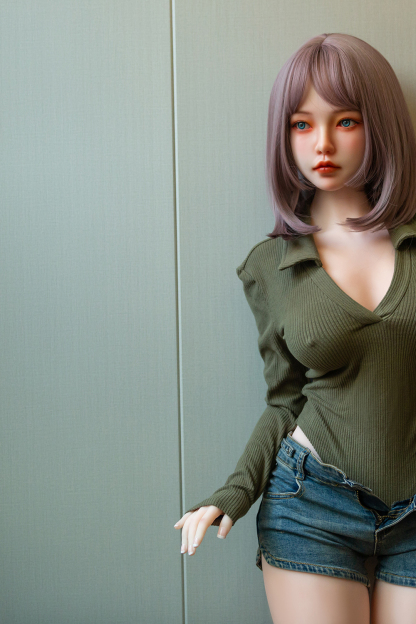 158cm D-Cup Silicone Head TPE Body Realistic Lovely Purple Hair Sex Doll - Gissandra for Sale | DollsLover Official Store | Qita Doll