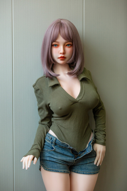 158cm D-Cup Silicone Head TPE Body Realistic Lovely Purple Hair Sex Doll - Gissandra for Sale | DollsLover Official Store | Qita Doll