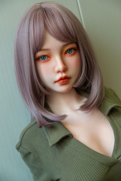 158cm D-Cup Silicone Head TPE Body Realistic Lovely Purple Hair Sex Doll - Gissandra for Sale | DollsLover Official Store | Qita Doll