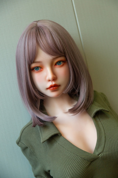 158cm D-Cup Silicone Head TPE Body Realistic Lovely Purple Hair Sex Doll - Gissandra for Sale | DollsLover Official Store | Qita Doll