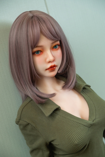 158cm D-Cup Silicone Head TPE Body Realistic Lovely Purple Hair Sex Doll - Gissandra for Sale | DollsLover Official Store | Qita Doll