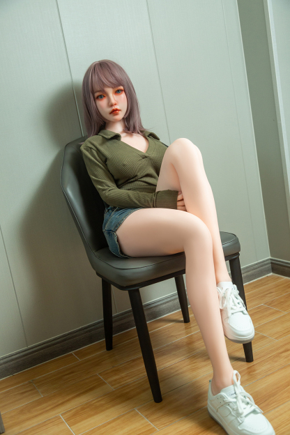 158cm D-Cup Silicone Head TPE Body Realistic Lovely Purple Hair Sex Doll - Gissandra for Sale | DollsLover Official Store | Qita Doll