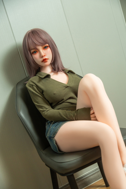 158cm D-Cup Silicone Head TPE Body Realistic Lovely Purple Hair Sex Doll - Gissandra for Sale | DollsLover Official Store | Qita Doll