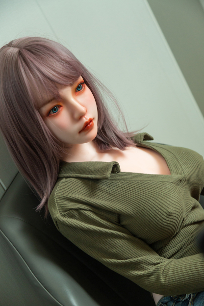 158cm D-Cup Silicone Head TPE Body Realistic Lovely Purple Hair Sex Doll - Gissandra for Sale | DollsLover Official Store | Qita Doll