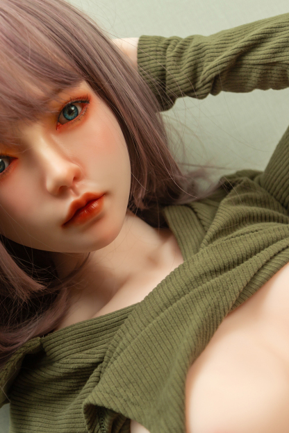 158cm D-Cup Silicone Head TPE Body Realistic Lovely Purple Hair Sex Doll - Gissandra for Sale | DollsLover Official Store | Qita Doll