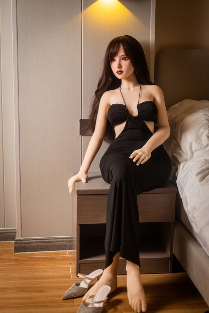 158cm D-Cup Silicone Head TPE Body Luxury Elegant Brunette Sex Doll - Veylora for Sale | DollsLover Official Store | Qita Doll