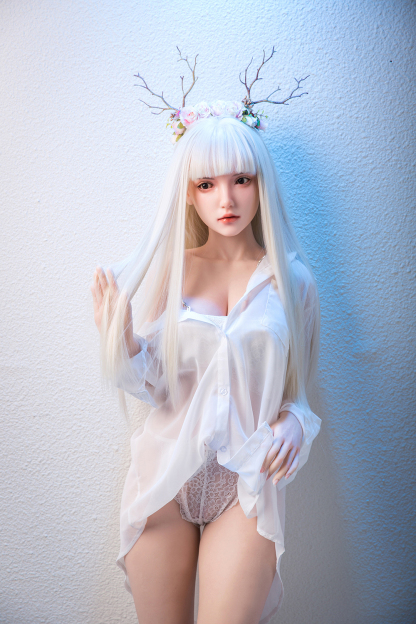 162cm B-Cup Silicone Realistic Sweet White Hair Sex Doll - Helyria for Sale | DollsLover Official Store | Qita Doll