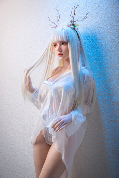 162cm B-Cup Silicone Realistic Sweet White Hair Sex Doll - Helyria for Sale | DollsLover Official Store | Qita Doll