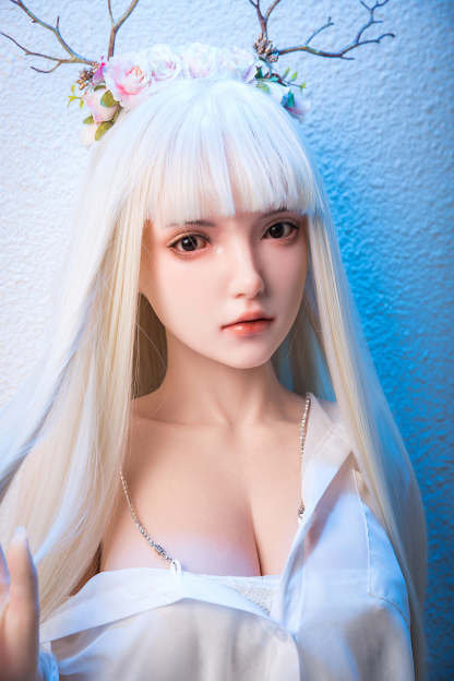 162cm B-Cup Silicone Realistic Sweet White Hair Sex Doll - Helyria for Sale | DollsLover Official Store | Qita Doll