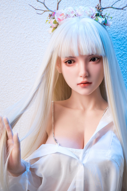 162cm B-Cup Silicone Realistic Sweet White Hair Sex Doll - Helyria for Sale | DollsLover Official Store | Qita Doll