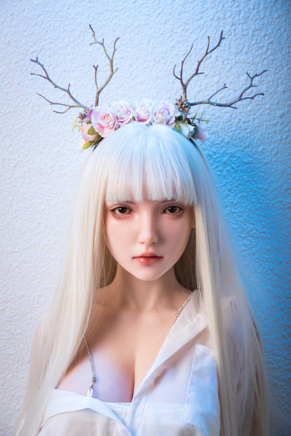 162cm B-Cup Silicone Realistic Sweet White Hair Sex Doll - Helyria for Sale | DollsLover Official Store | Qita Doll