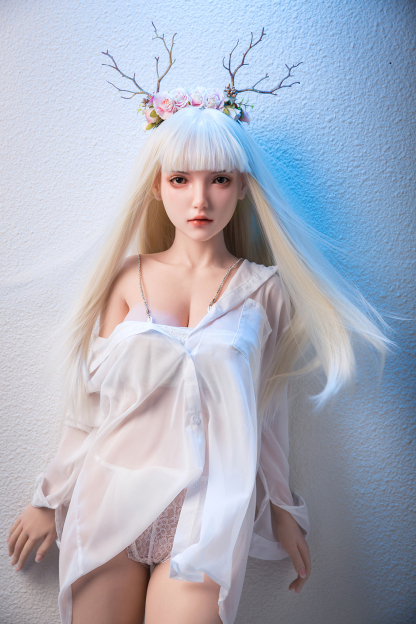 162cm B-Cup Silicone Realistic Sweet White Hair Sex Doll - Helyria for Sale | DollsLover Official Store | Qita Doll
