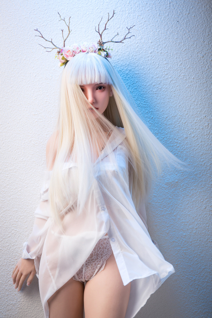 162cm B-Cup Silicone Realistic Sweet White Hair Sex Doll - Helyria for Sale | DollsLover Official Store | Qita Doll