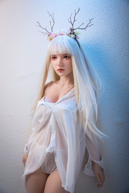 162cm B-Cup Silicone Realistic Sweet White Hair Sex Doll - Helyria for Sale | DollsLover Official Store | Qita Doll