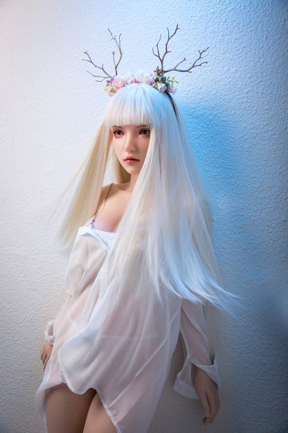 162cm B-Cup Silicone Realistic Sweet White Hair Sex Doll - Helyria for Sale | DollsLover Official Store | Qita Doll