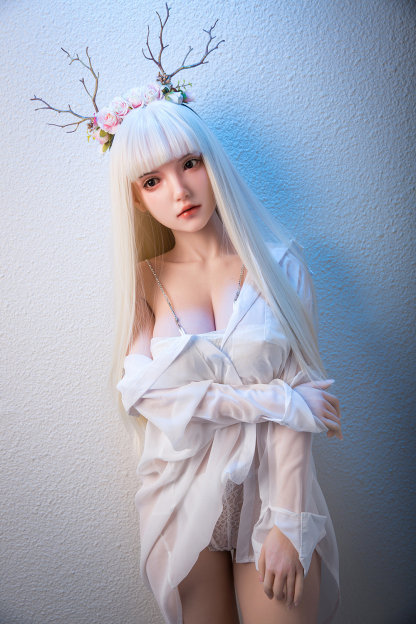 162cm B-Cup Silicone Realistic Sweet White Hair Sex Doll - Helyria for Sale | DollsLover Official Store | Qita Doll
